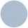 A single light blue circular shoe charm with a textured matte finish centered on a black background.