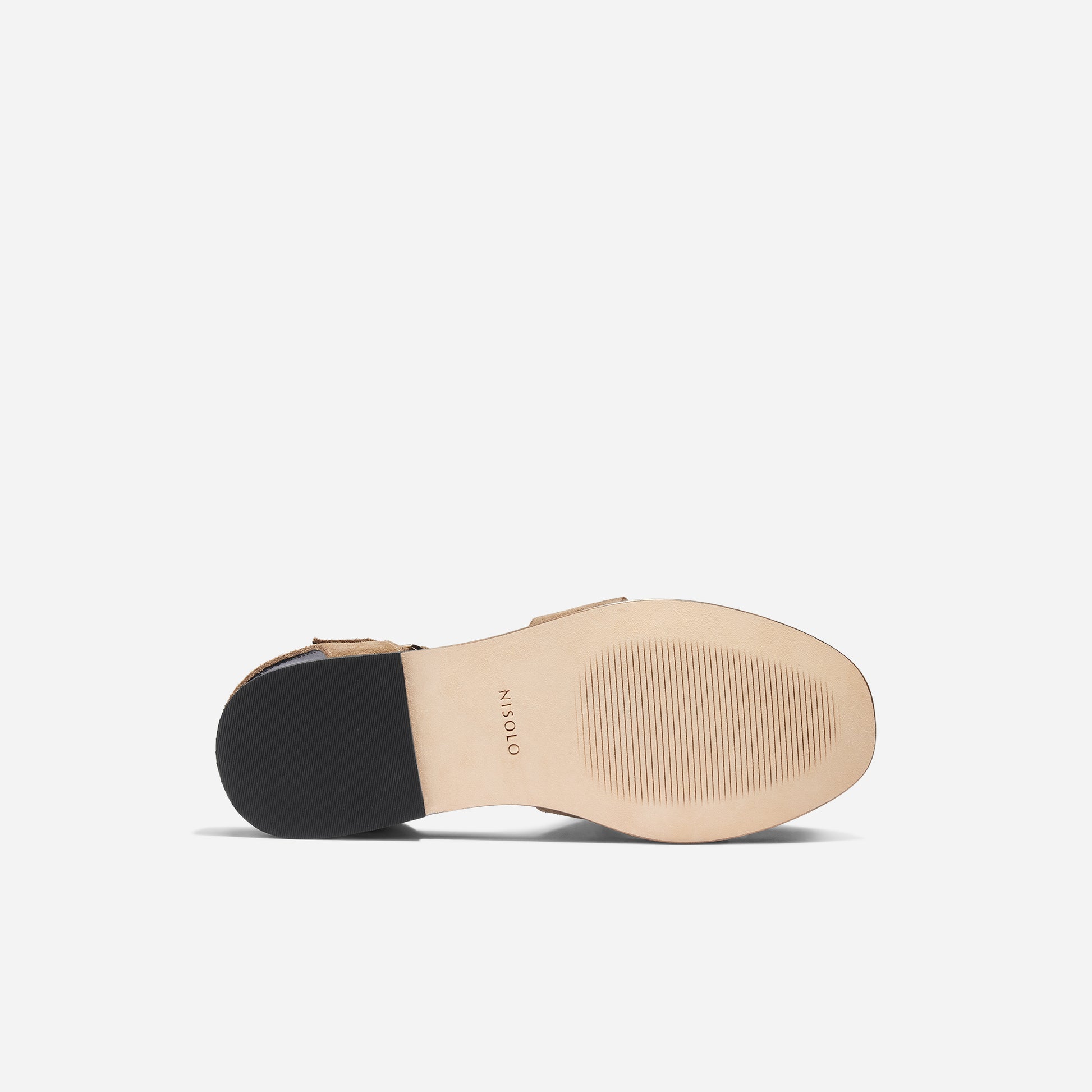 Mira Fisherman Sandal Taupe Suede