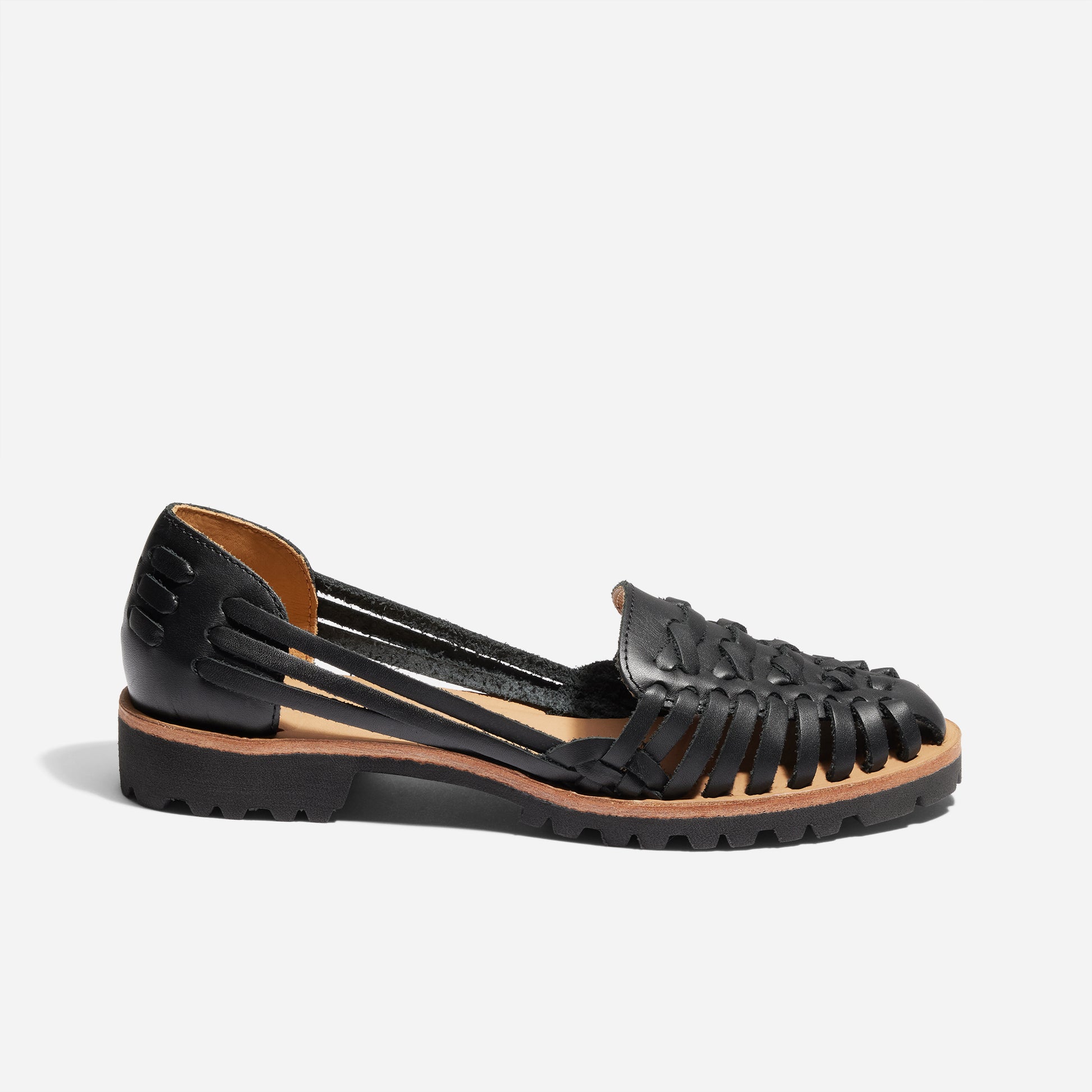 Women's Huarache Lug Sandal Black