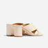Carina Cross Strap Mule Bone Women's Leather Heel Nisolo 